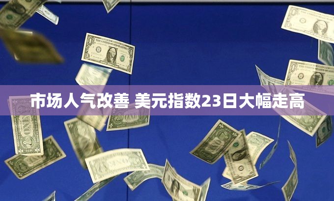 市场人气改善 美元指数23日大幅走高