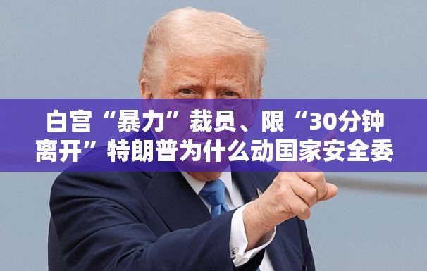 白宫“暴力”裁员、限“30分钟离开”特朗普为什么动国家安全委员会