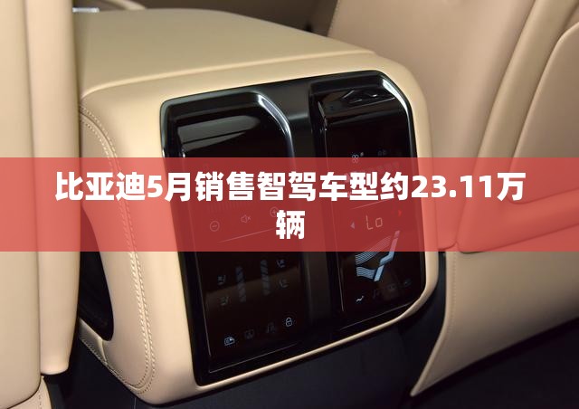 比亚迪5月销售智驾车型约23.11万辆